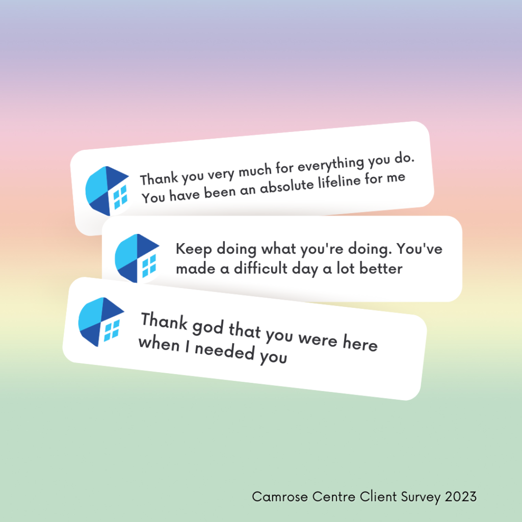 Camrose client survey quote